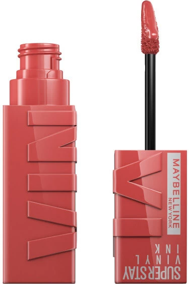 Maybelline - Superstay Vinyl Ink Lipstick Peachy på KICKS.no