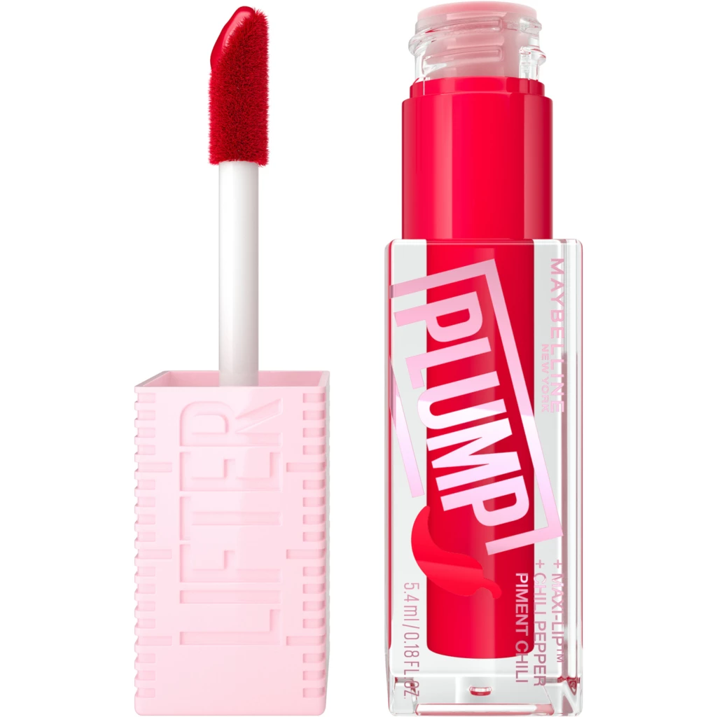 Maybelline - Lifter Plump Lipgloss 004 Red Flag på KICKS.se