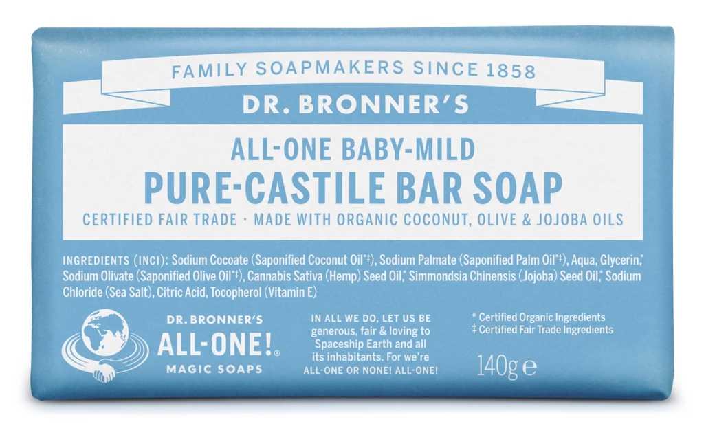 Dr. Bronner's Magic Soaps All-One Hemp Unscented Baby-Mild 140 g