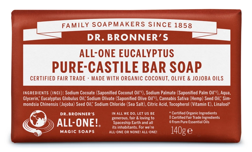 Dr. Bronner's - Eucalyptus Bar Soap på KICKS.no