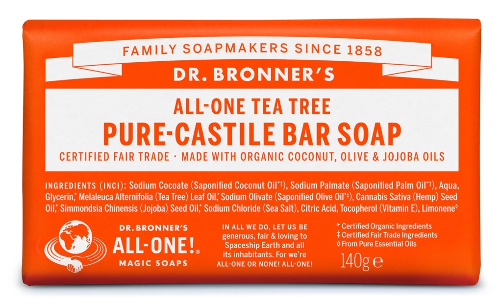 Dr. Bronner's - Tea Tree Bar Soap på KICKS.se