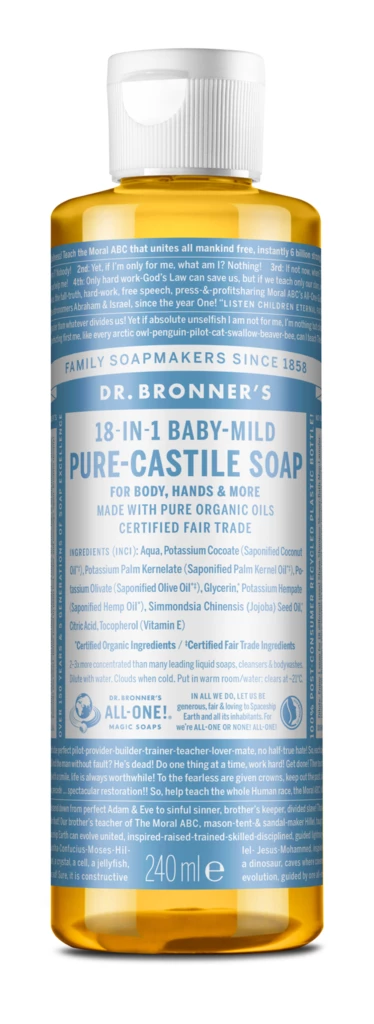 Dr. Bronner's - Baby Unscented Liquid Soap 236 ml på KICKS.se
