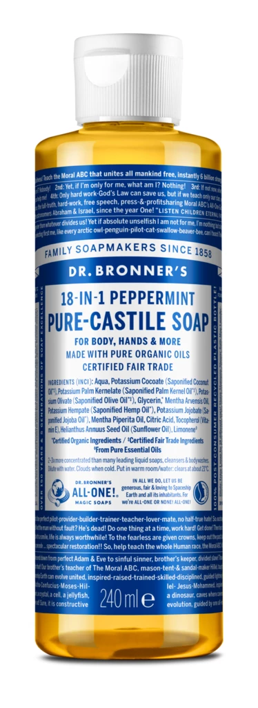 Dr. Bronner's - Peppermint Liquid Soap 236 ml på KICKS.no