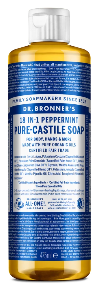 Dr. Bronner's - Peppermint Liquid Soap 473 ml på KICKS.no