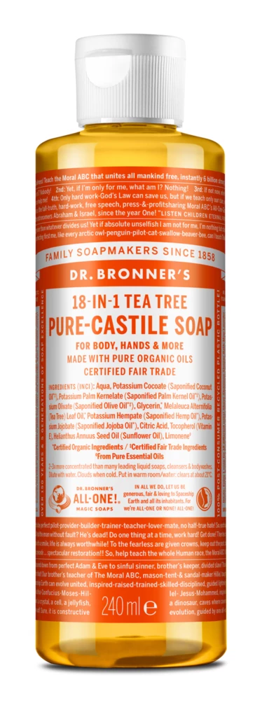 Dr. Bronner's - Tea Tree Liquid Soap 236 mlosoitteessa Kicks.fi