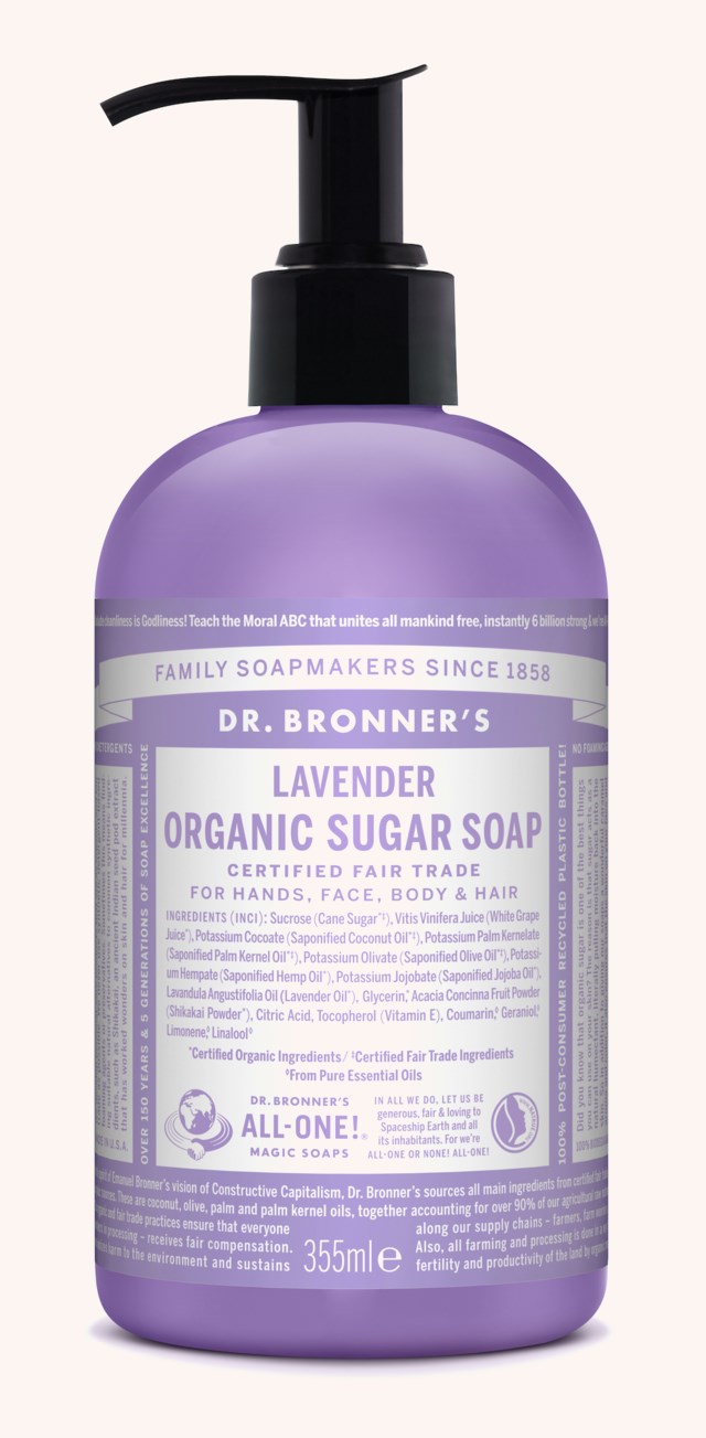 Lavender Organic Sugar Soap 355 ml Lavender Organic Sugar Soap 355 ml