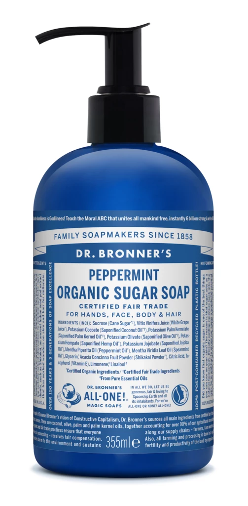 Dr. Bronner's - Peppermint Organic Sugar Soap 355 ml på KICKS.se