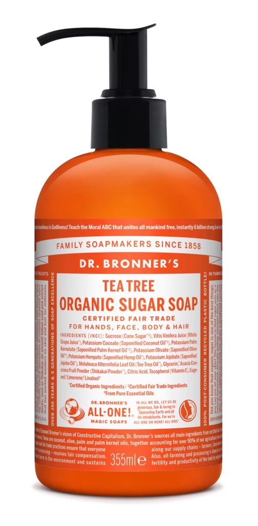 Dr. Bronner's - Tea Tree Organic Sugar Soap 355 ml på KICKS.se