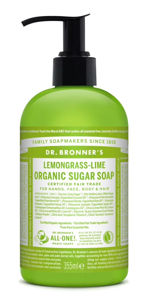 Dr. Bronner's - Lemongrass Lime Organic Sugar Soap 355 ml på KICKS.se
