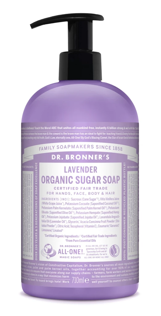 Dr. Bronner's - Lavender Organic Sugar Soap 709 ml på KICKS.se