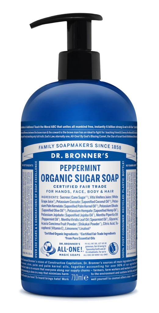Dr. Bronner's - Peppermint Organic Sugar Soap 709 ml på KICKS.se