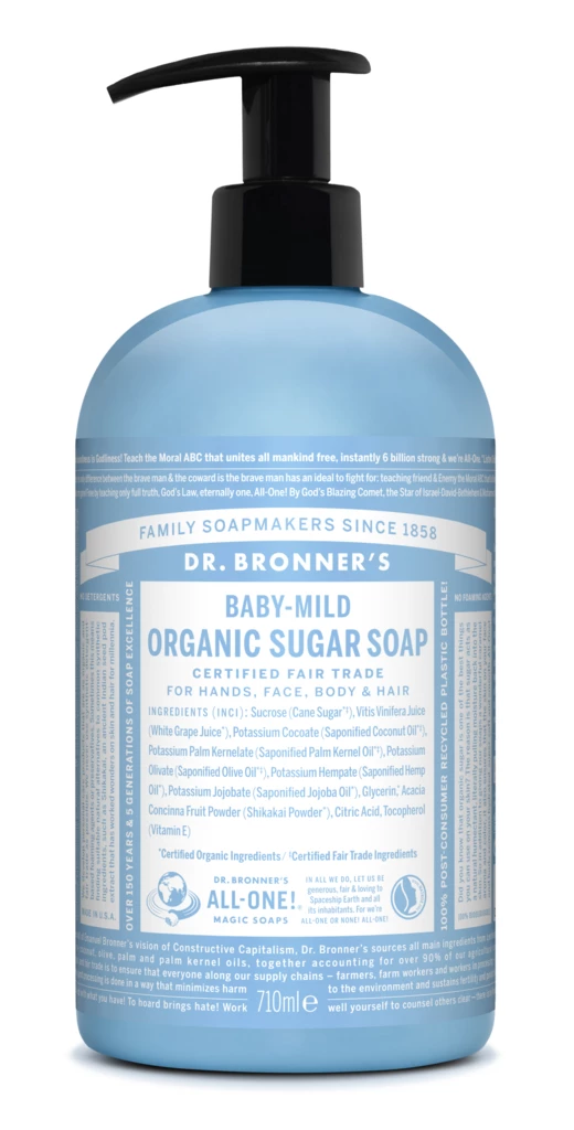 Dr. Bronner's - Baby Unscented Organic Sugar Soap 709 ml på KICKS.no