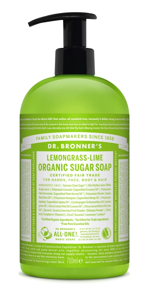 Dr. Bronner's - Lemongrass Lime Organic Sugar Soap 709 ml på KICKS.se