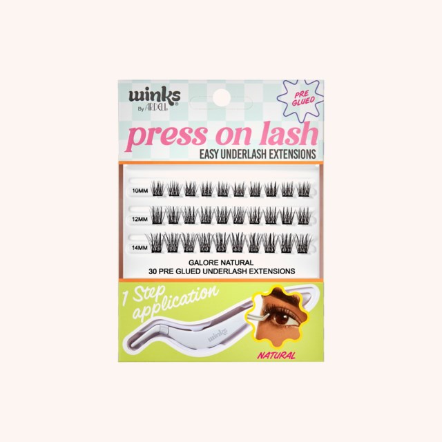 Winks Pre-Glued Press On Underlash Extensions Galore Natural Winks Pre-Glued Press On Underlash Extensions Galore Natural