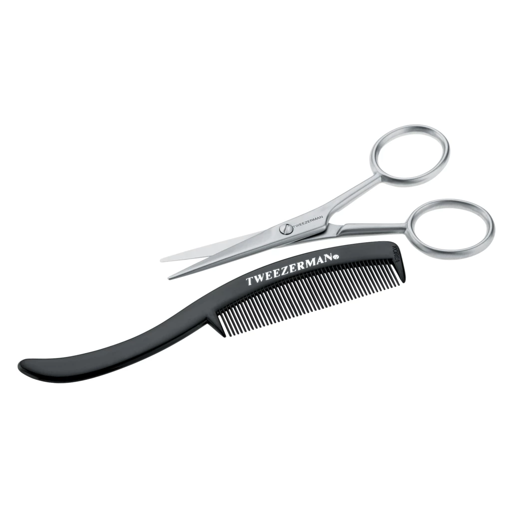 Tweezerman - Moustasche Scissors & Comb på KICKS.se