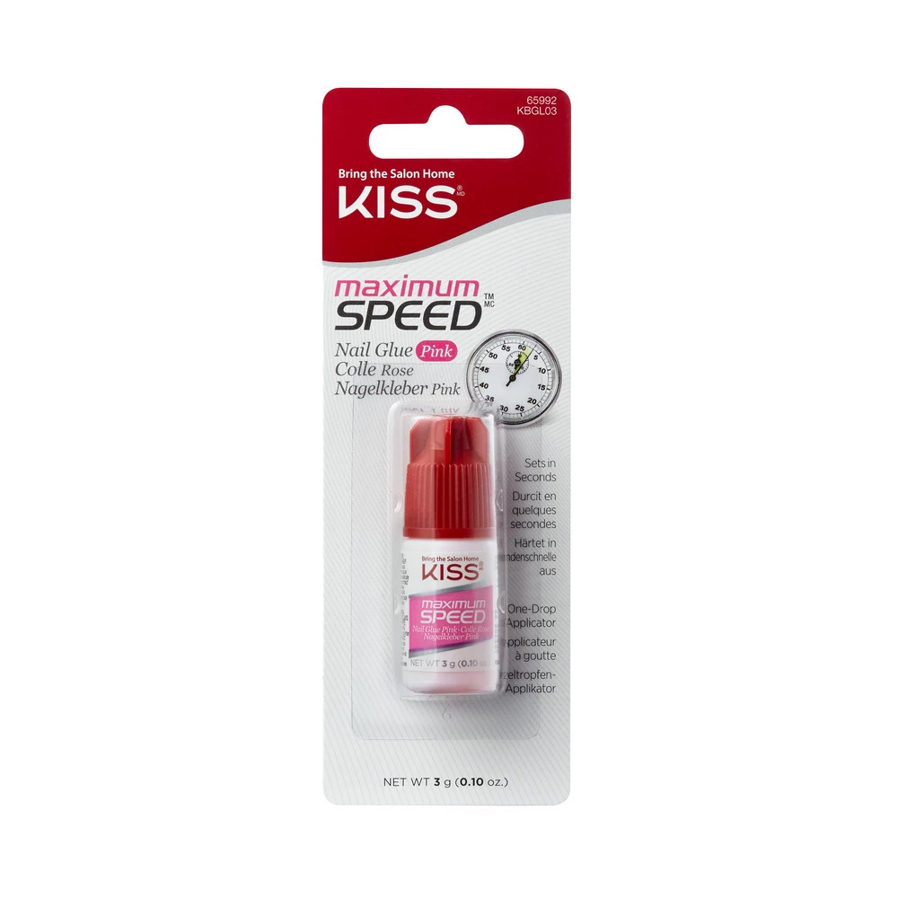 Kiss - Maximum Speed Pink Nail Glue på KICKS.se