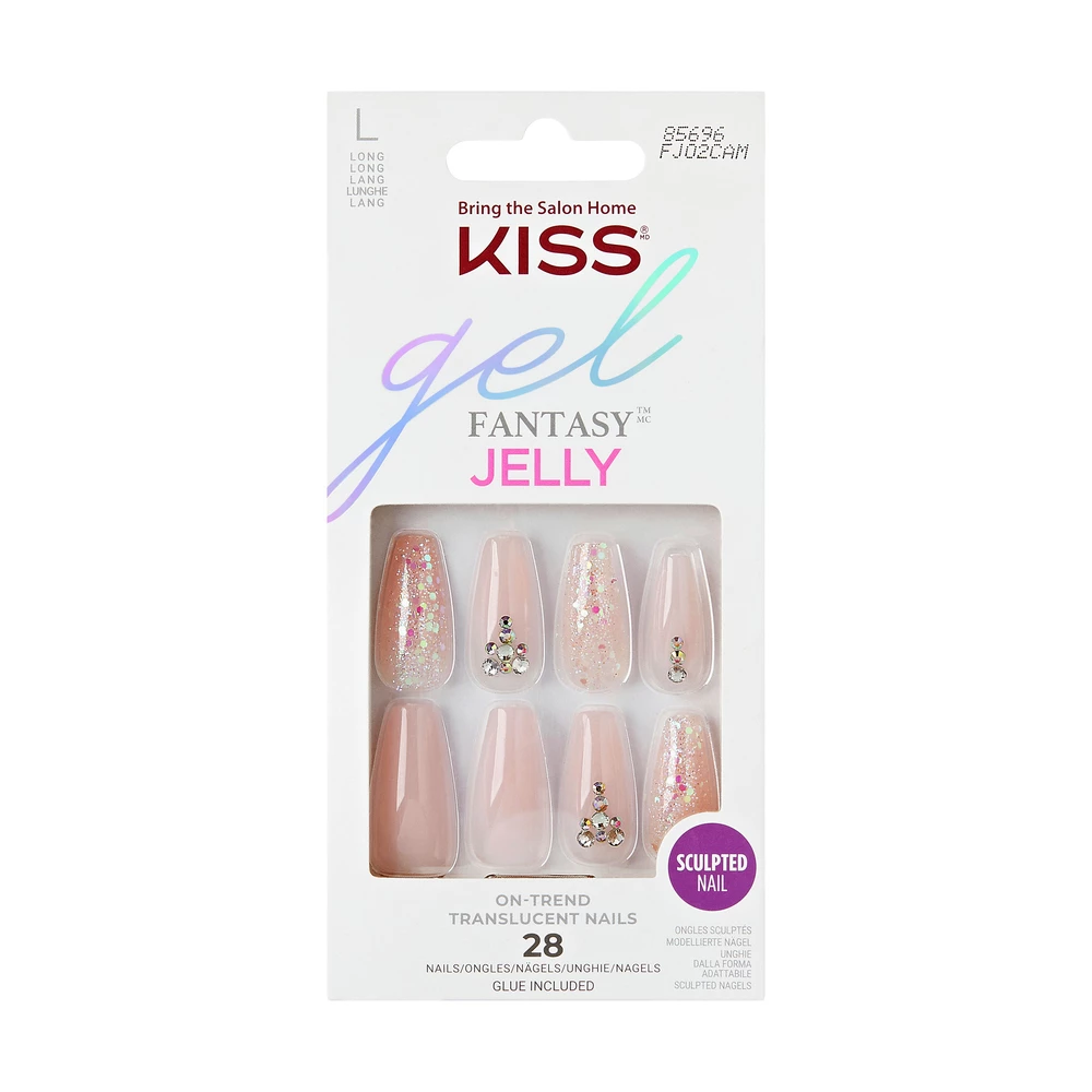 Kiss - Jelly Fantasy Artificial Nail - Jelly Juice 28 pcs på KICKS.se