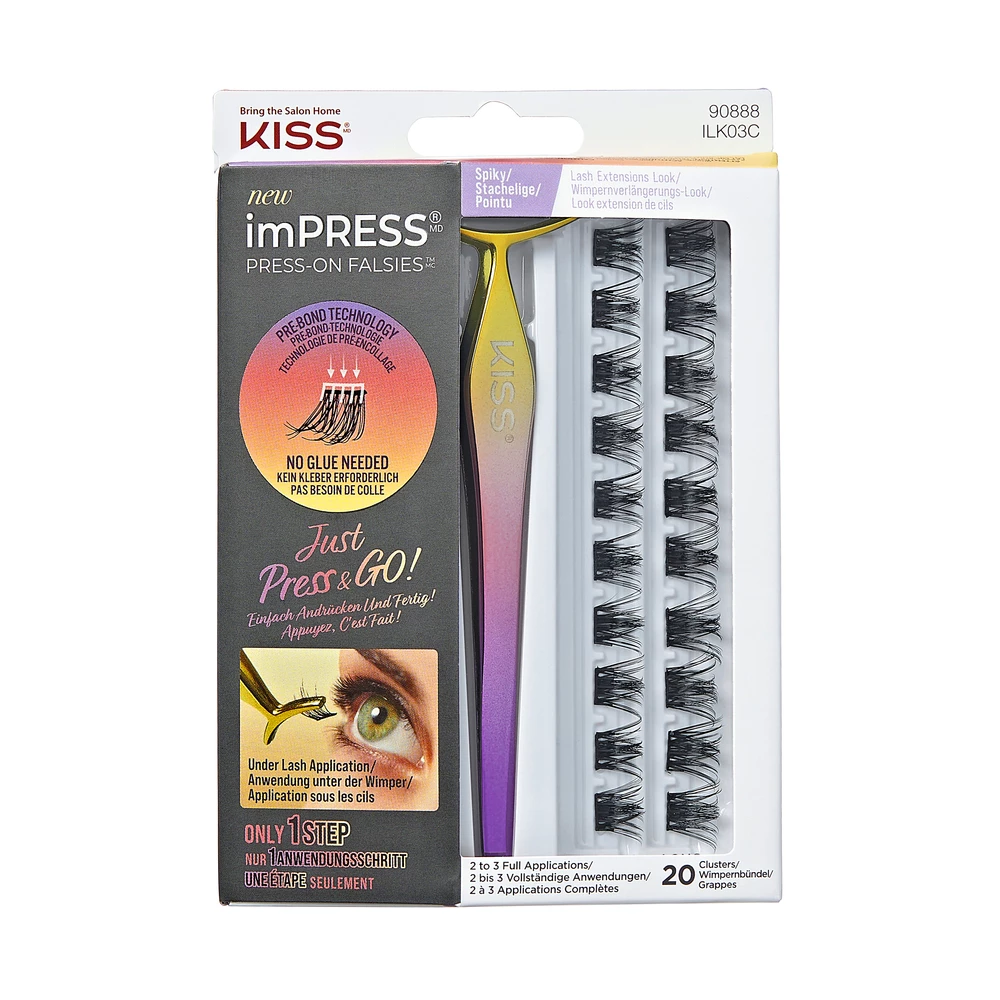 Kiss - Press On Falsies Spiky Kit 03 False Lashes 20 pcs på KICKS.se
