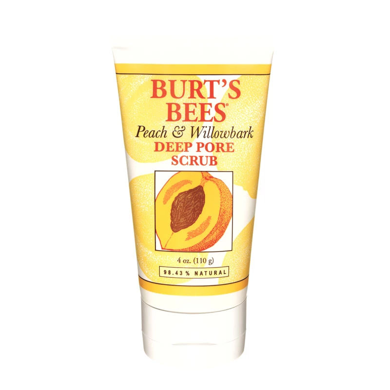 Burt's Bees - Peach & Willowbark Deep Pore Scrub 110 gosoitteessa Kicks.fi