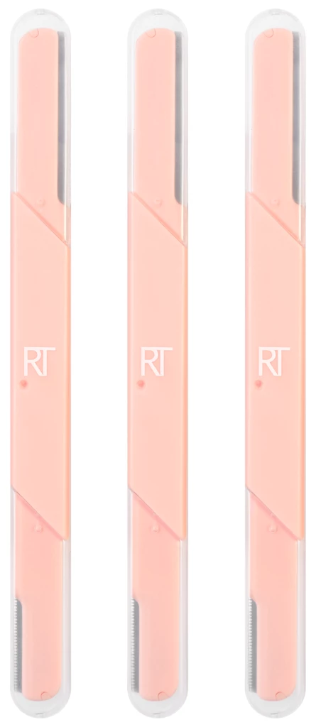 Real Techniques - Face & Brow Razors Light Peach på KICKS.se