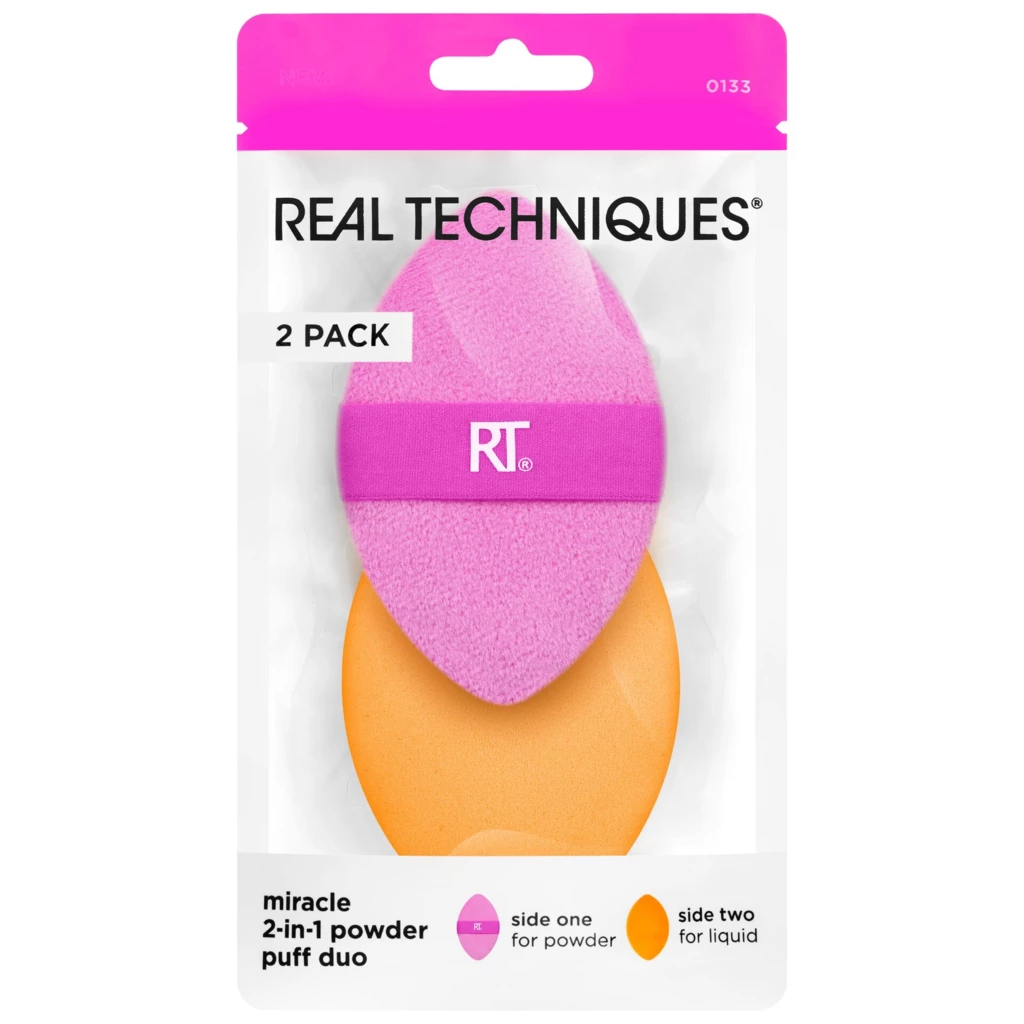 Real Techniques - Miracle 2-in1 Powder Puff Duo på KICKS.no