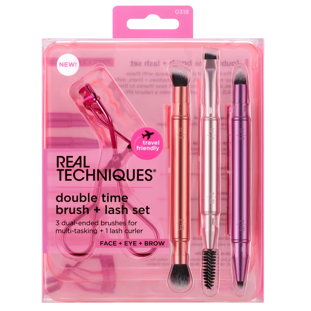 Real Techniques - Double Time Retractable Brush Set på KICKS.no