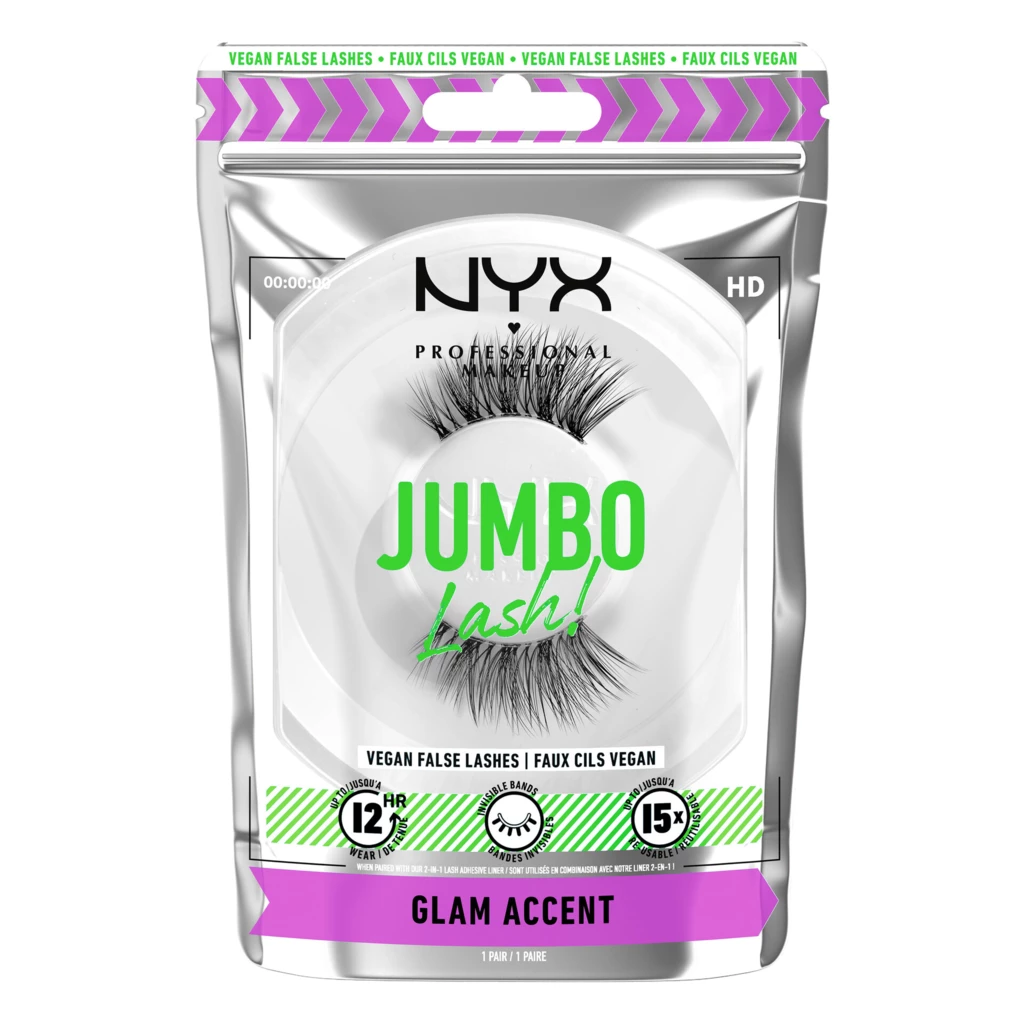 NYX Professional Makeup - Jumbo Lash! Vegan False Lashes 6 Glam Accent på KICKS.se