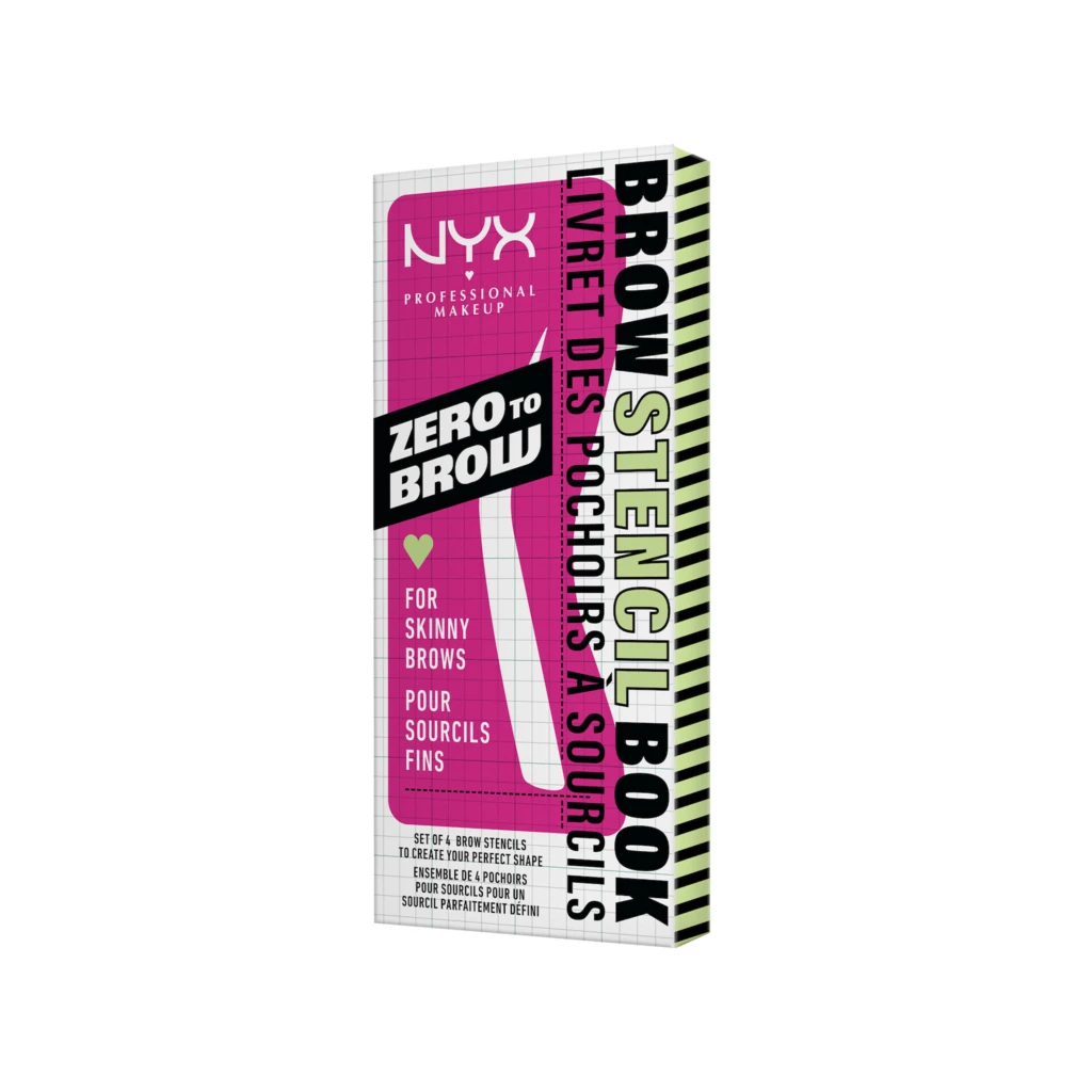 NYX Professional Makeup - Zero To Brow Stencil 01 For Skinny Brows på KICKS.se