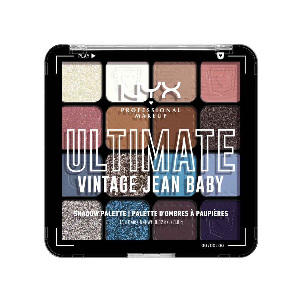 NYX Professional Makeup - Ultimate Color Palette 16-pan 01W Vintage Jean Baby på KICKS.no