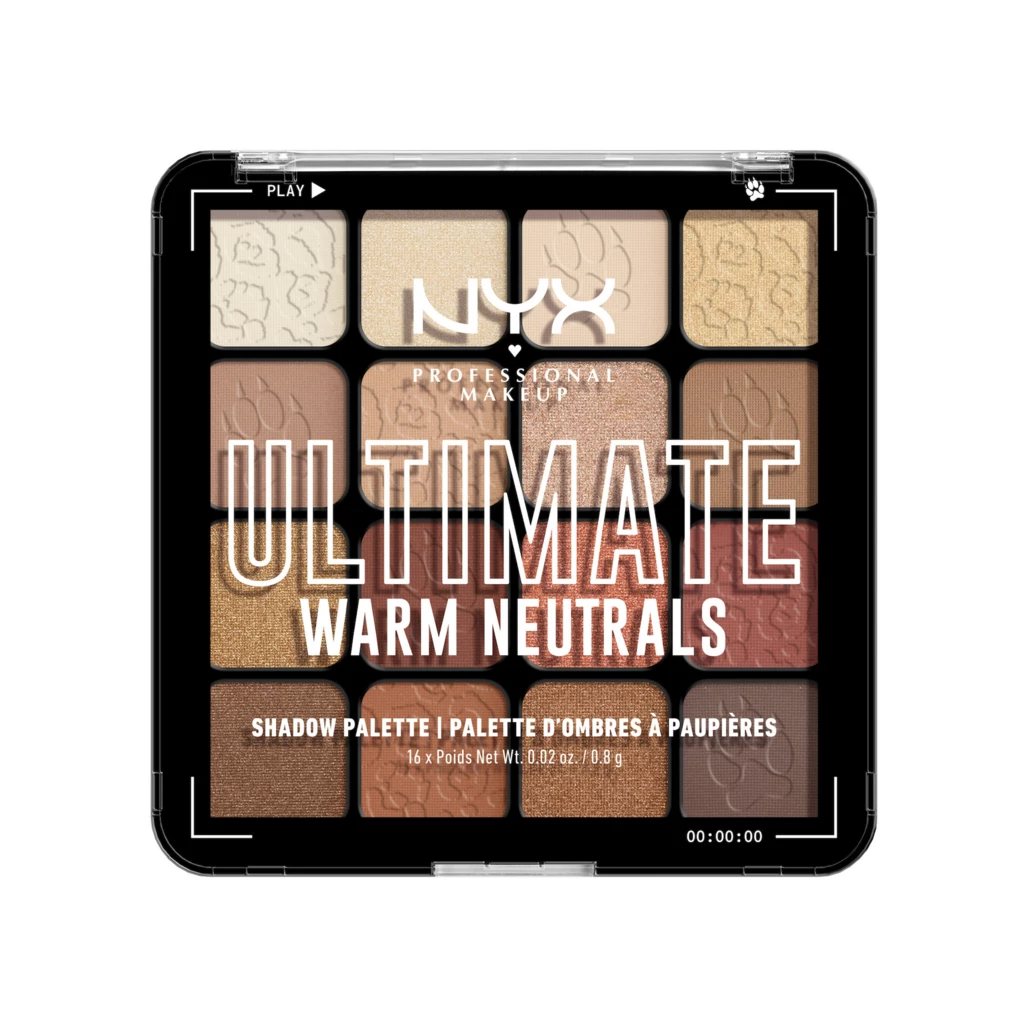 NYX Professional Makeup - Ultimate Color Palette 16-pan 05W Warm Neutralsosoitteessa Kicks.fi