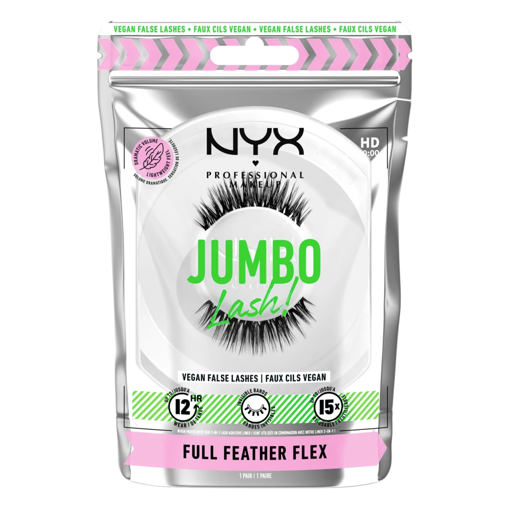 NYX Jumbo Lash! Vegan False Lashes 7 Full Feather