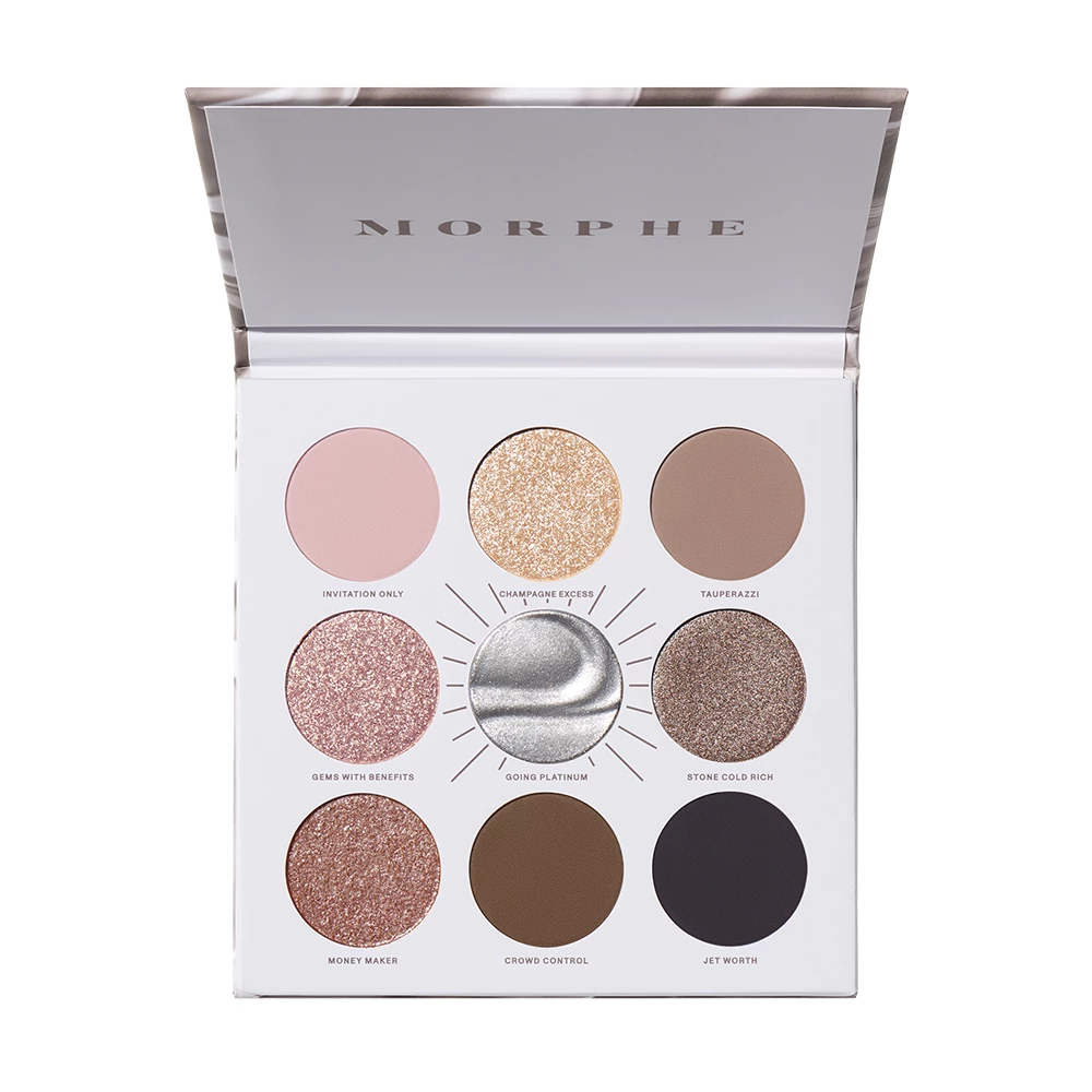 Morphe - 9 Pan Going Platinum Artistry Eye Shadow Palette på KICKS.se