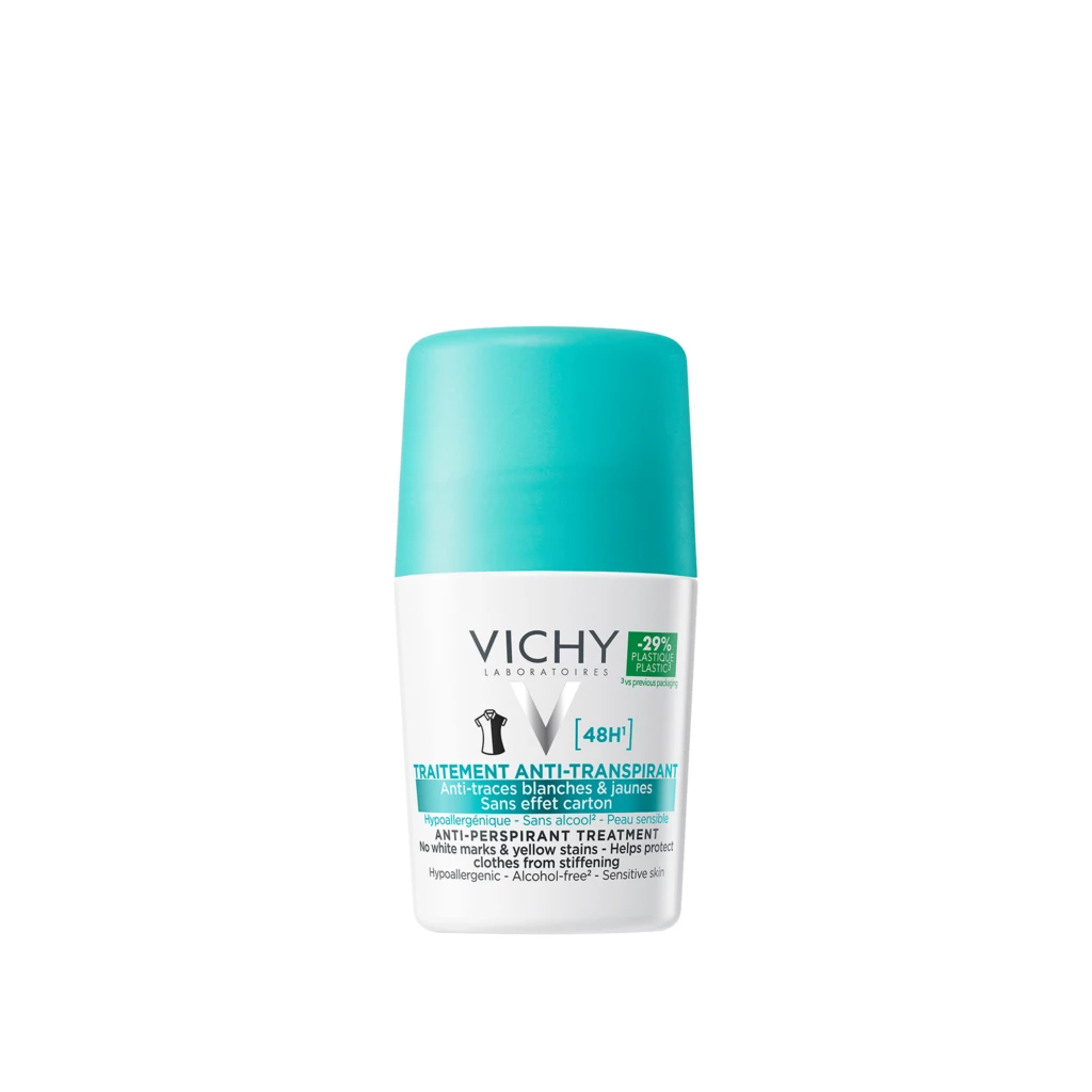 Vichy - Anti-Stain Antiperspirant Deodorant Roll-On 48HH 50 ml på KICKS.se