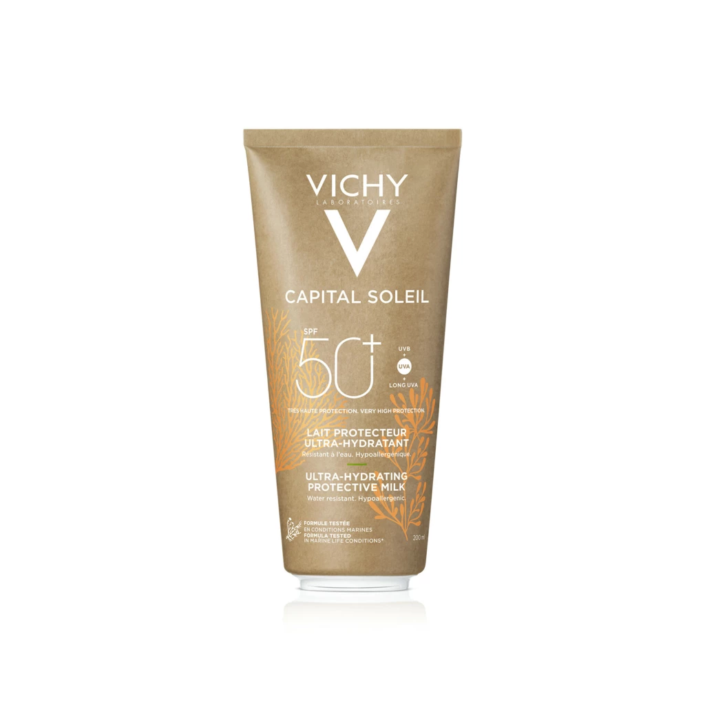 Vichy - Capital Soleil Ultra Hydrating Protective Milk SPF50+ 200 ml på KICKS.se