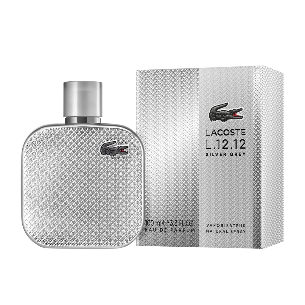 Lacoste - L.12.12 Silver Grey EdP 100 mlosoitteessa Kicks.fi