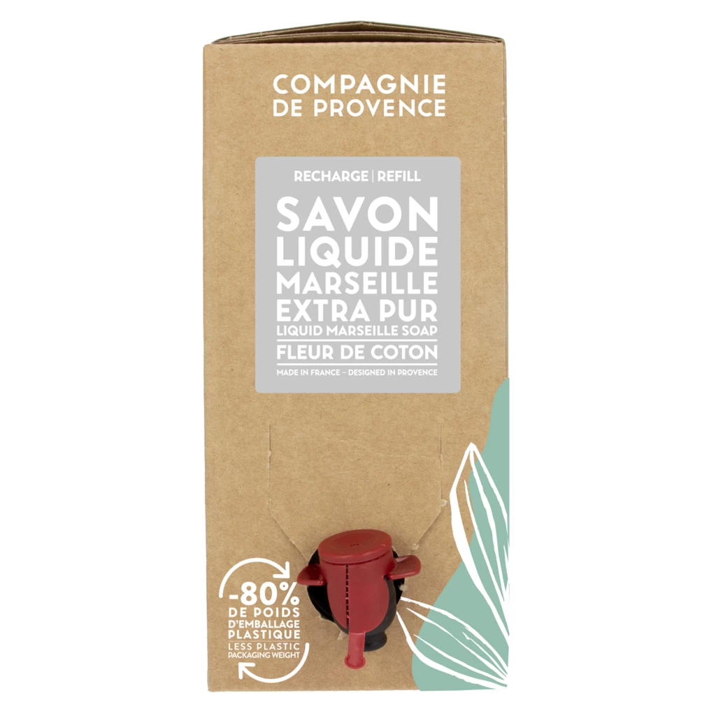 Compagnie de Provence - Liquid Marseille Soap Refill Cotton Flower 3000 ml på KICKS.no