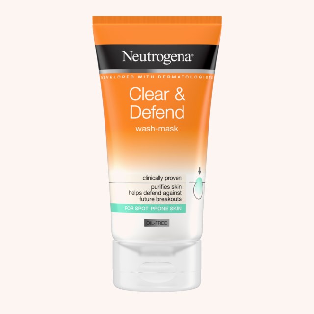 Clear & Defend 1 % Salicylic Acid 2-In-1 Wash-Mask 150 ml Clear & Defend 1 % Salicylic Acid 2-In-1 Wash-Mask 150 ml