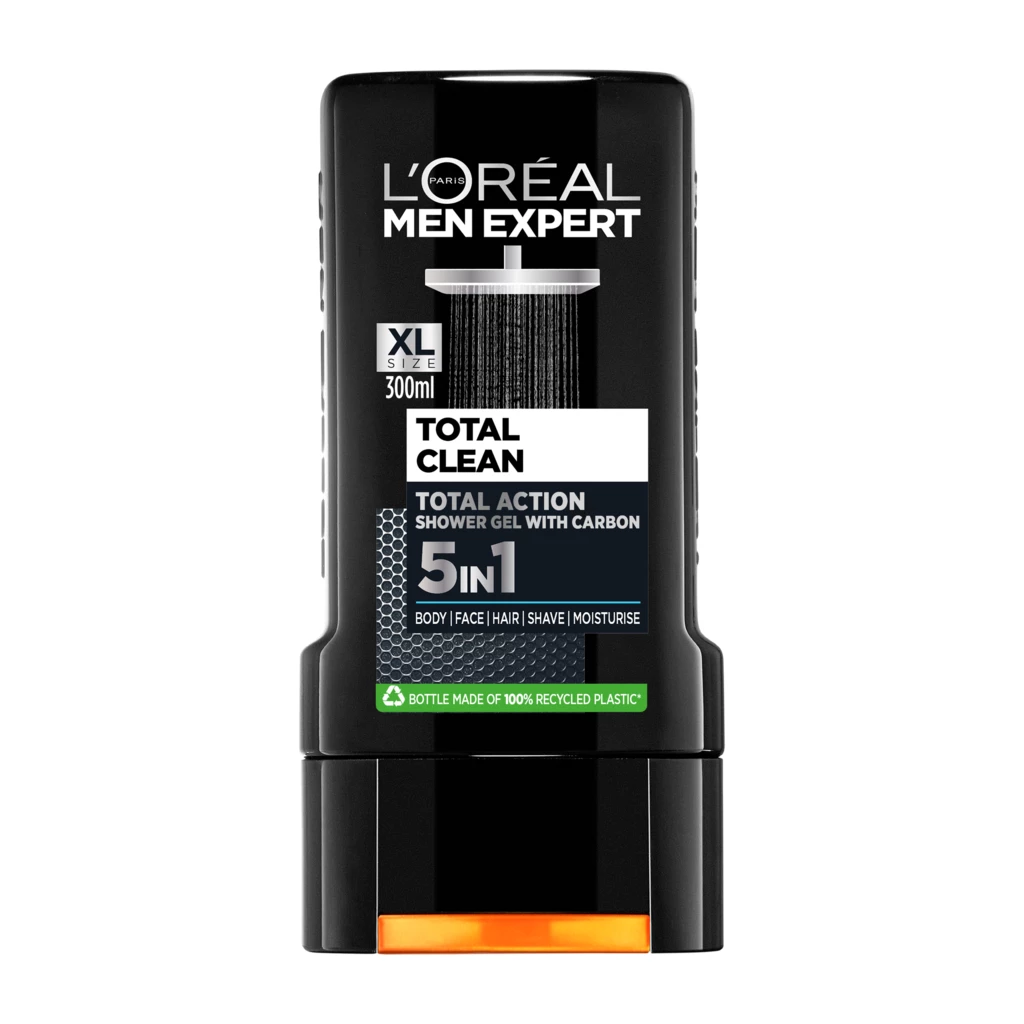 L'Oréal Paris - Men Expert Total Clean Shower Gel 300 ml på KICKS.no