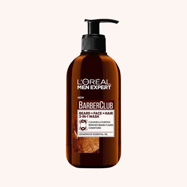 Men Expert Barber Club - 3-In-1 Wash 200 ml Men Expert Barber Club - 3-In-1 Wash 200 ml