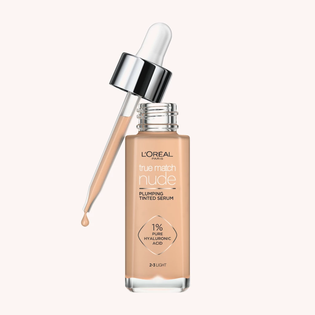 True Match Nude Plumping Tinted Serum Foundation 2-3 Light