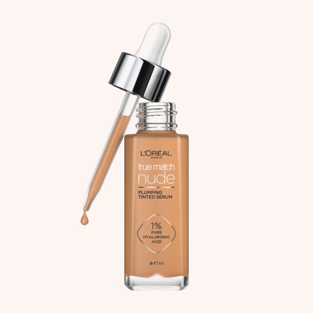 True Match Nude Plumping Tinted Serum Foundation 6-7 Tan True Match Nude Plumping Tinted Serum Foundation 6-7 Tan