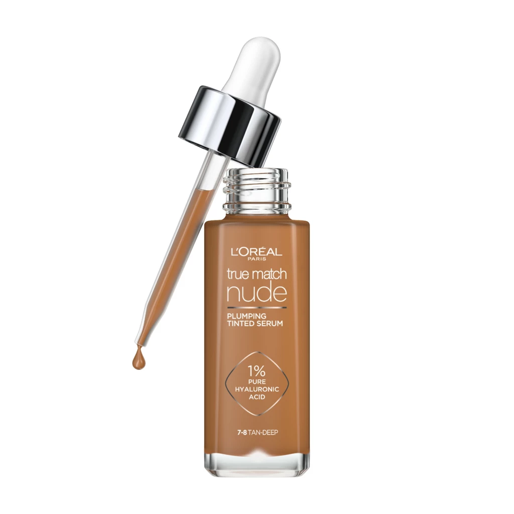 L'Oréal Paris - True Match Nude Plumping Tinted Serum Foundation 7-8 Tan-Deeposoitteessa Kicks.fi