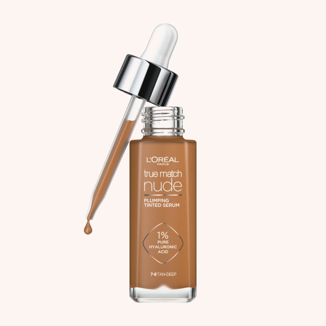 True Match Nude Plumping Tinted Serum Foundation 7-8 Tan-Deep True Match Nude Plumping Tinted Serum Foundation 7-8 Tan-Deep