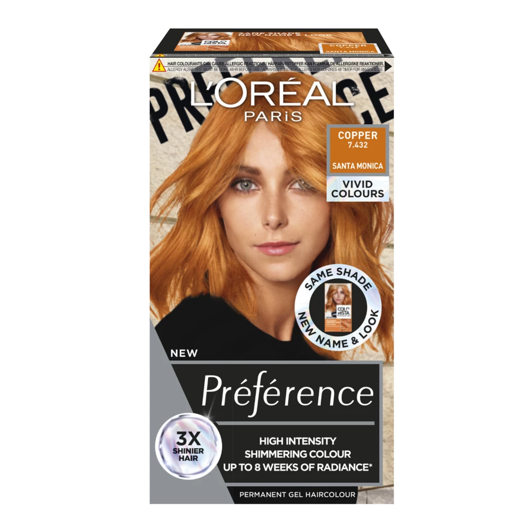 L'Oréal Paris - Préférence Vivids 7.432 Copper på KICKS.no