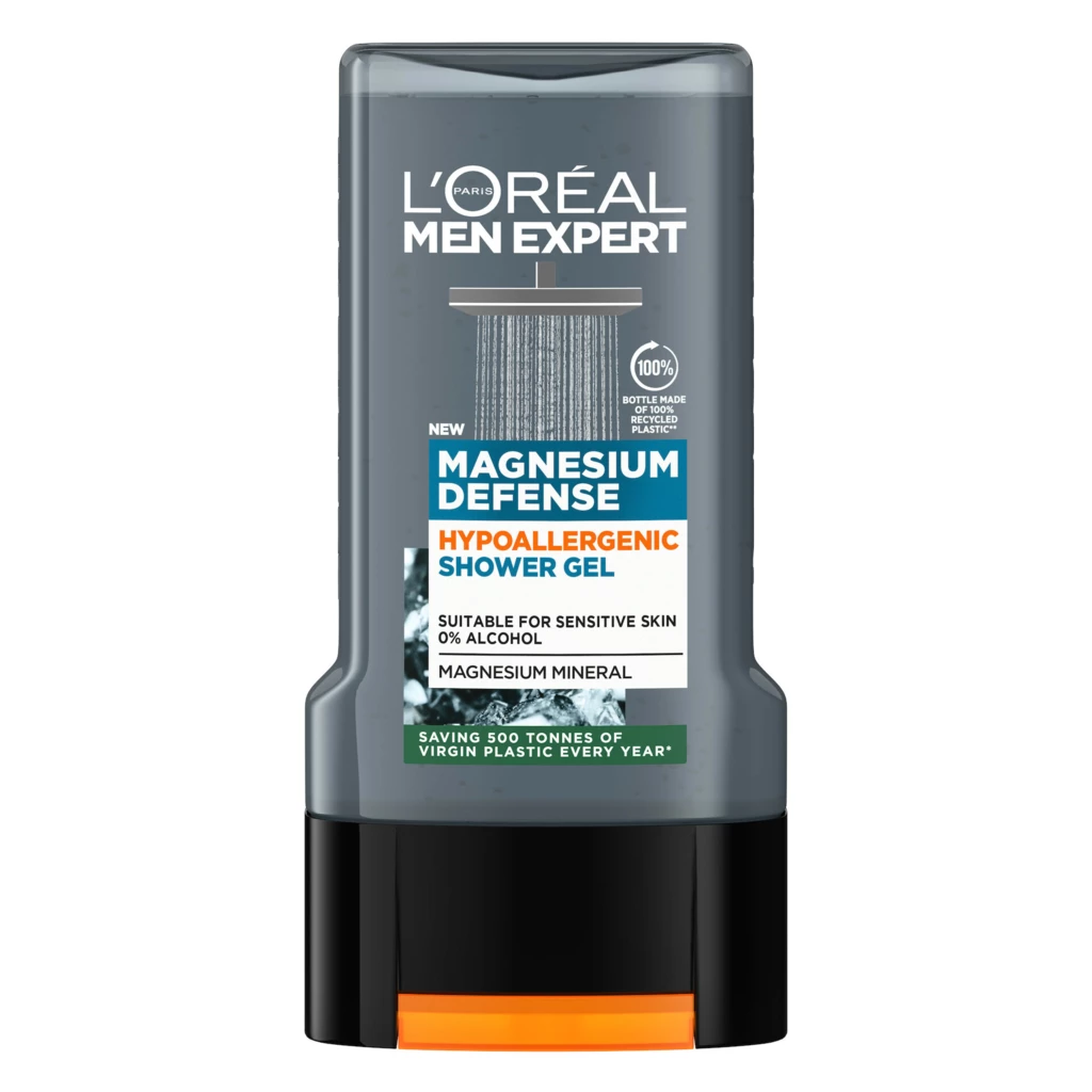L'Oréal Paris - Men Expert Magnesium Defence Hypoallergenic Shower Gel 300 ml på KICKS.no