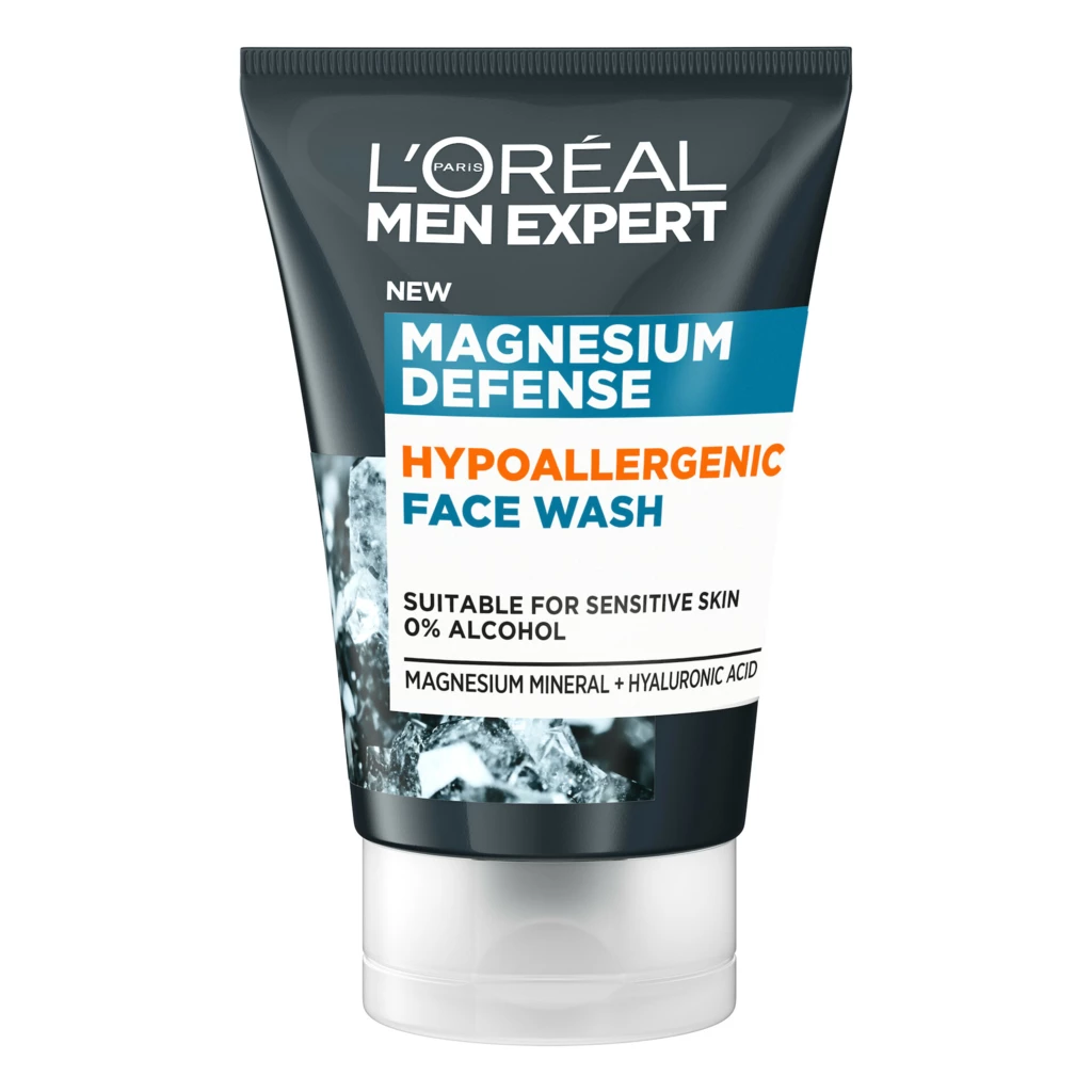 L'Oréal Paris - Men Expert Magnesium Defence Hypoallergenic Face Wash 100 ml på KICKS.se