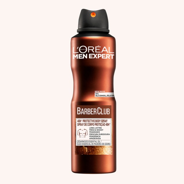 Men Expert Barber Club 48H Protective Body Spray 150 ml Men Expert Barber Club 48H Protective Body Spray 150 ml
