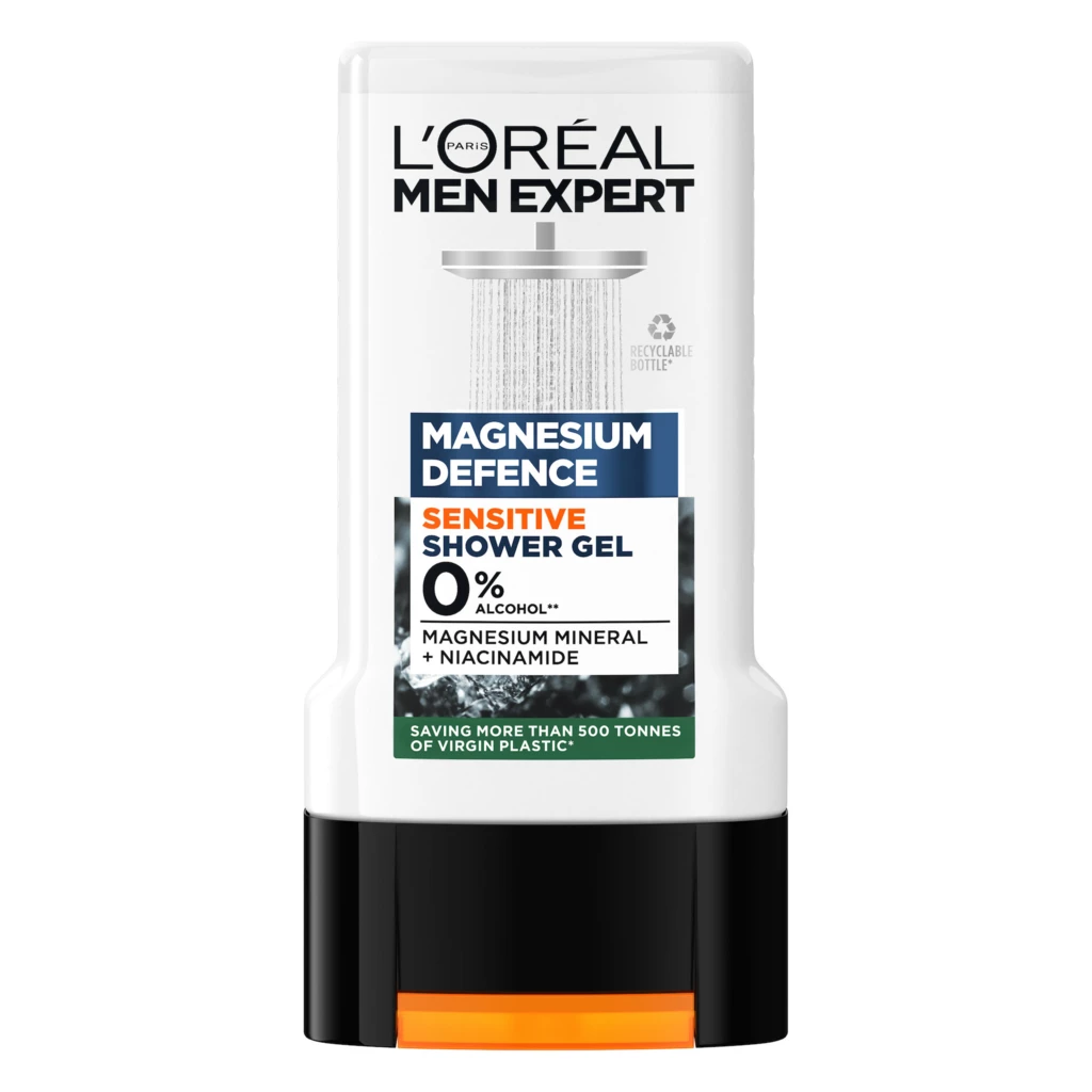 L'Oréal Paris - Men Expert Shower Gel Magnesium Defense Sensitive 300 ml på KICKS.se