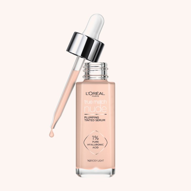 True Match Nude Plumping Tinted Serum Foundation 1-2 Rosy Light True Match Nude Plumping Tinted Serum Foundation 1-2 Rosy Light