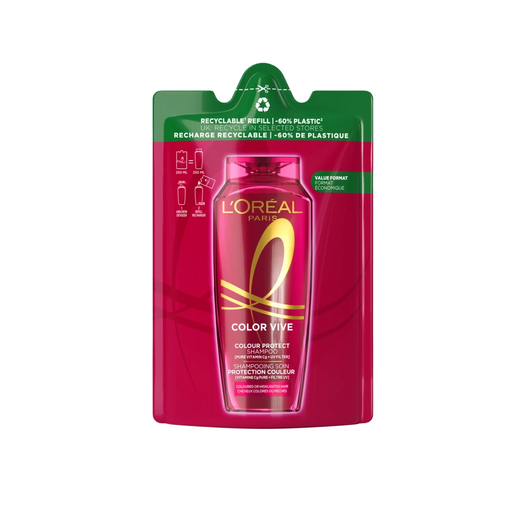 L'Oréal Paris - Elvital Color Vive Shampoo Refill 250 ml på KICKS.se